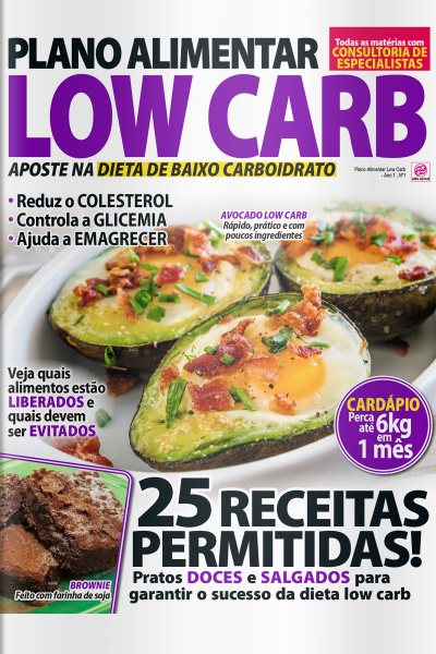 Coleção Reeducação Alimentar - Plano Alimentar Low Carb Nº1