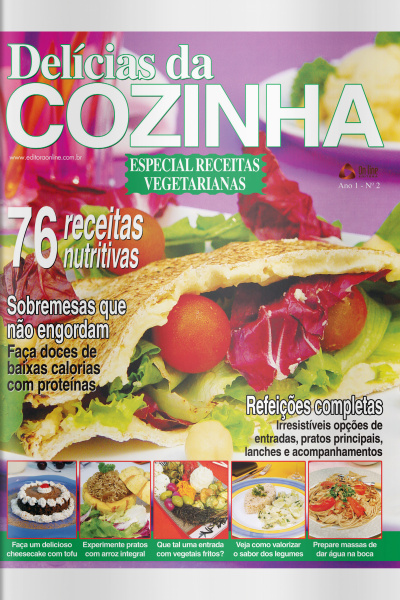 Delícias Da Cozinha (receitas Vegetarianas) Edição 2