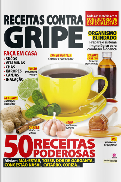 Coleção Receitas Saudáveis - Receitas contra gripe nº1