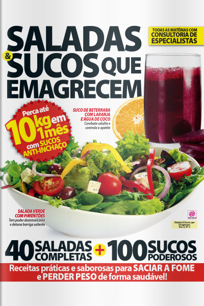 Coleção Reeducação Alimentar – Saladas  Sucos que emagrecem nº3