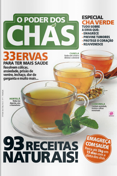 O Poder dos Alimentos - O poder dos Chás - Edição Nº 1