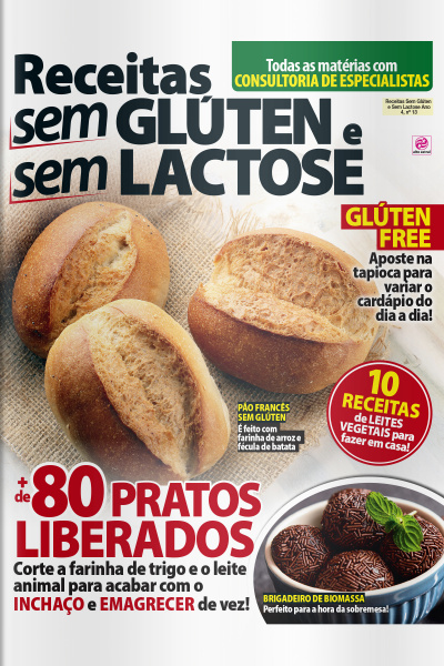Coleção Receitas Saudáveis -  Receitas Sem Glúten e Sem Lactose - Edição 13