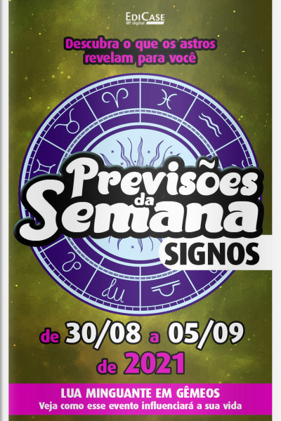 Previsões da Semana Ed. 74 - Previsões de 30/08 a 05 de Setembro de 2021