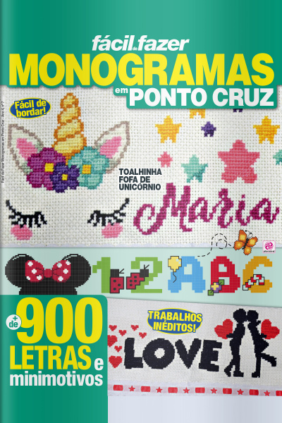 Fácil de Fazer Monogramas em Ponto Cruz  N°15