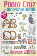 Artesanato Simples - Ponto Cruz e Monogramas Infantis - 24/01/2022