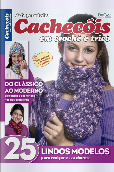 Artesanato Simples - Cachecóis em crochê e tricô - 21/03/2022