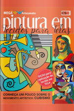 Mega Artesanato Ed. 55 - Pintura em tecido -  Tecidos para telas
