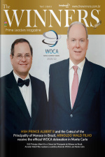 The Winners Ed. 47 - SAS Princípe Albert II e o Cônsul Honorário do Prícipado de Mônaco no Brasil, Arnoldo Wald Filho, recebem a comitiva oficial do WOCA em Monta Carlo
