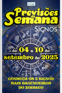 Previsões da Semana Ed. 175 - Previsões de 04 a 10 de Setembro de 2023