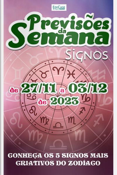 Previsões da Semana Ed. 187 - Previsões de 27/11 a 03/12 de 2023