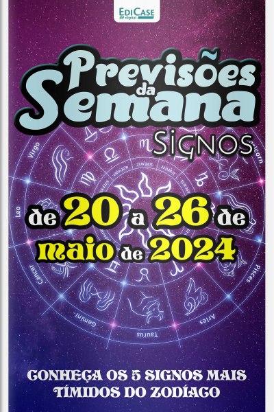 Previsões da Semana Ed. 212 - Previsões de 20 a 26 de Maio de 2024