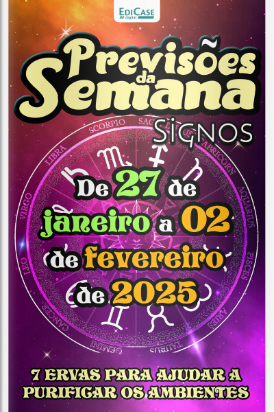 Previsões da Semana Ed. 248 - Previsões de 27 de Janeiro a 02 de Fevereiro de 2025