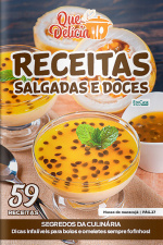 Que Delícia Ed. 140 - Receita Salgadas e Doces