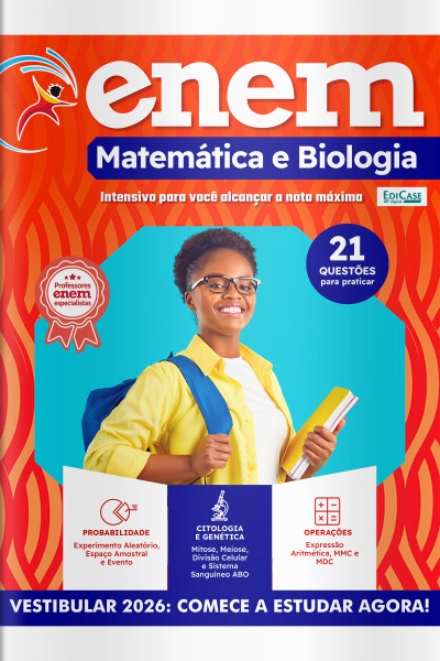 Apostilas Enem Ed. 02 - Matemática e Biologia: Edição 2026